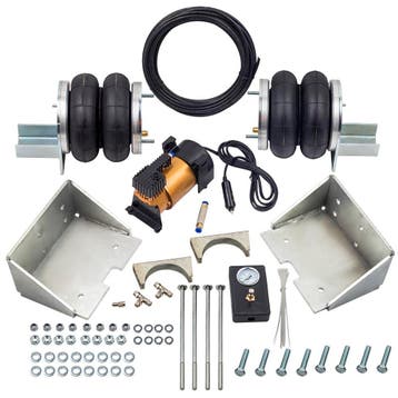Hulpluchtvering achter (2x luchtbalg) + 12V compressor, Auto-onderdelen, Verzenden, Nieuw, Universele onderdelen