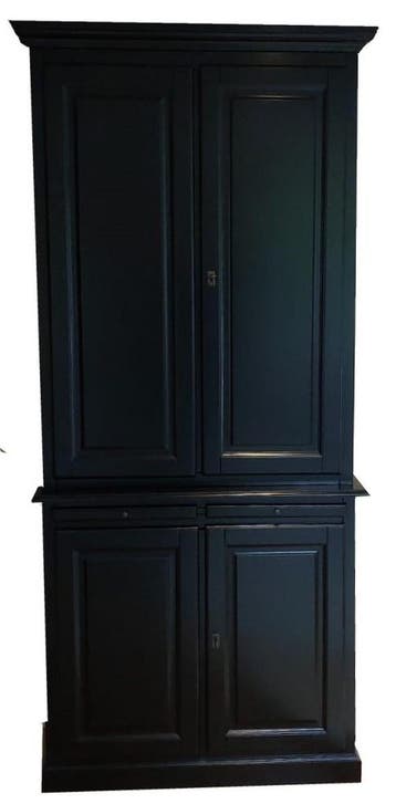 Buffetkast zwart Elsloo dichte deuren 105 x 220cm, Huis en Inrichting, Ophalen of Verzenden, Nieuw