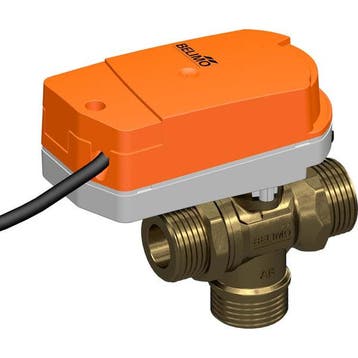 Belimo 3-Weg Kogelkraan G3/4 Kvs2.3 24VAC/DC 75s MP-Bus 1Nm, Verzenden, Nieuw