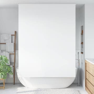 vidaXL Doucherolgordijn 150x240 cm stofbreedte 146 cm, Verzenden, Nieuw, Wit