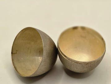 Doos - .925 zilver - ei-vormige snuisterij, Antiek en Kunst