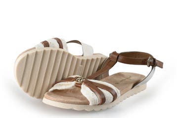 Tom Tailor Sandalen in maat 36 Beige, Verzenden, Beige, Zo goed als nieuw, Sandalen of Muiltjes