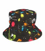 Bucket Hat Hoedje – Spetters Print - Omkeerbaar – One Size –, Nieuw
