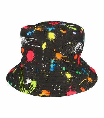 Bucket Hat Hoedje – Spetters Print - Omkeerbaar – One Size –, Kleding | Dames, Nieuw