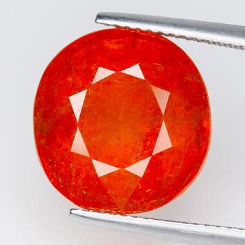 1 pcs Oranje Granaat, Spessartiet - 16.10 ct - nternational, Nieuw