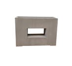 Plantenbak Fiberclay 75x27x52 cm Taupe, Tuin en Terras, Verzenden, Nieuw