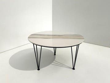 Maconi - Bijzettafel - Piramide - Gres / geverfde metalen, Antiek en Kunst