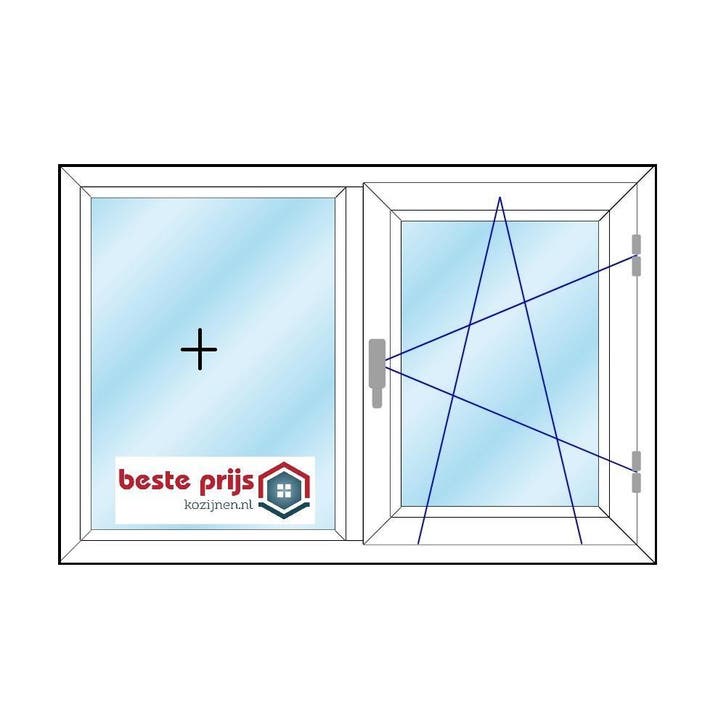 Dakkapel kozijn PVC 120x80 150x80 120x110 150x110 200x110, Doe-het-zelf en Verbouw, Kozijnen en Schuifpuien, Inclusief glas, Nieuw