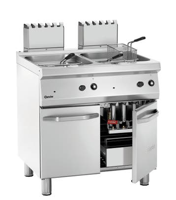 Bartscher Friteuse | SERIE 700 | Gas | 15+15L | 100°C/190°C, Ophalen of Verzenden, Nieuw in verpakking