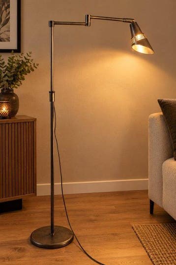 Staande lamp - Koper - Notaris vloerlamp