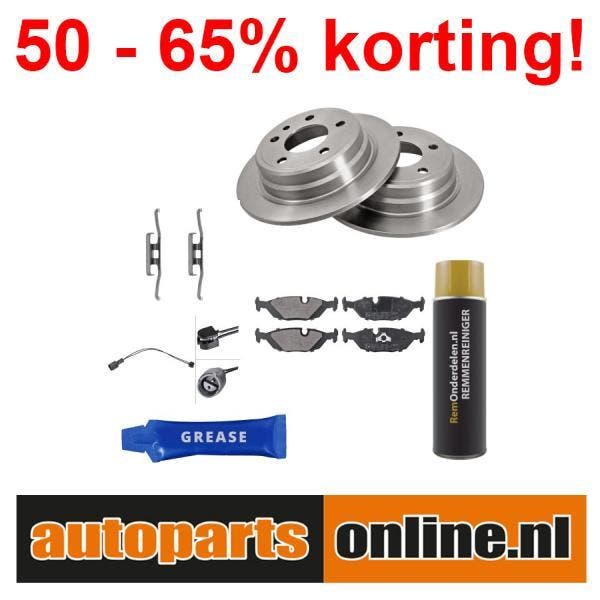 Remschijven + Remblokken Bmw 5 achterzijde, Auto-onderdelen, Besturing, Nieuw, Verzenden