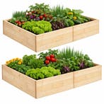 Kweekbak - Plantenbak - Moestuin - Planten - Hout - Naturel, Ophalen of Verzenden, Nieuw