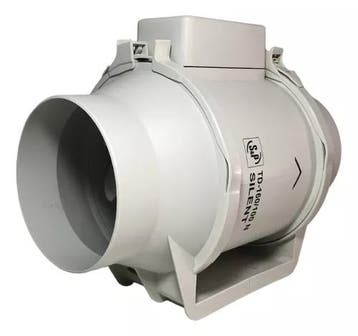 Soler & Palau Buisventilator TD-160/100 N Silent, Doe-het-zelf en Verbouw, Ventilatie en Afzuiging, Verzenden, Nieuw
