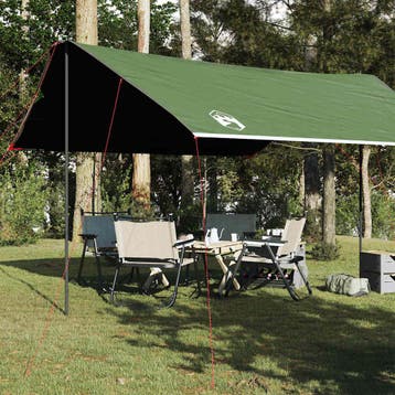 vidaXL Kampeerluifel waterdicht 460x305x210 cm groen, Verzenden, Nieuw, Tot en met 2