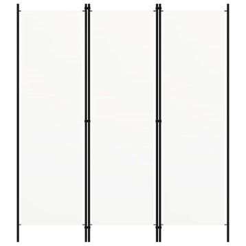 vidaXL Kamerscherm met 3 panelen 150x180 cm wit, Verzenden, Nieuw