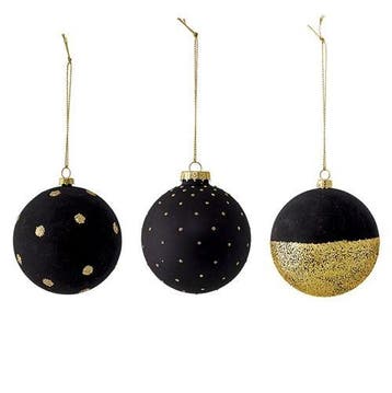 Bloomingville kerstballen - set van 3, Diversen, Verzenden, Nieuw