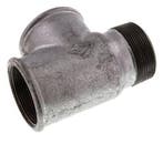 R 2 x Rp 2 M/F Verzinkt Gietijzeren T-stuk 25 Bar, Verzenden, Nieuw