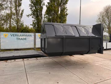 Portaal container huisje bouw en sloop huisvuil achter klep