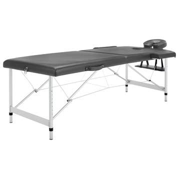 vidaXL Massagetafel met 2 zones 186x68 cm aluminium frame, Sport en Fitness, Verzenden, Nieuw