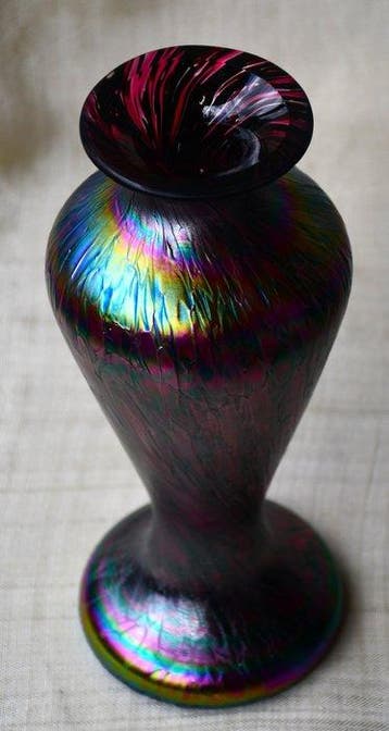 Josef Rindskopf’s Söhne - Vaas - Crackle Violet - Glas -