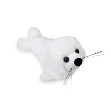 Pluche zeehond pup knuffel - wit - 18 cm, Verzenden, Nieuw