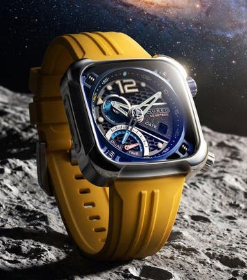 Nubeo - Dual Time - Retrograde - Ecliptic - Square - New -, Sieraden, Tassen en Uiterlijk, Nieuw