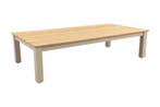 VDG Mindo alu/teak salon tafel 150x75 cm. - Latte, Tuin en Terras, Tuinsets en Loungesets, Verzenden, Nieuw, Hout
