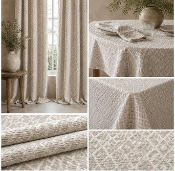 PIQUE  - Prachtige jacquard-meubelstof met een geometrisch