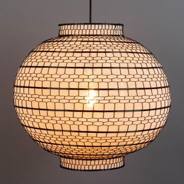 *WOONWINKEL* Dutchbone Ming Round Lampion Hanglamp 45 Cm, Huis en Inrichting, Lampen | Hanglampen, Verzenden, Nieuw
