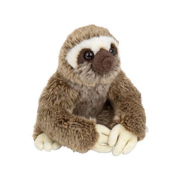 Pluche luiaard knuffel - pluche - 20 cm - knuffeldier, Verzenden, Nieuw