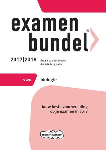 Examenbundel vwo Biologie 2017/2018 9789006392029, Verzenden, Gelezen