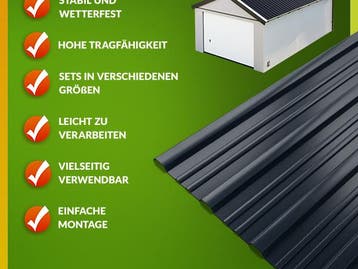 Trapezium Dakplaten 28 Stuks Antraciet 110x46cm, Verzenden, Nieuw