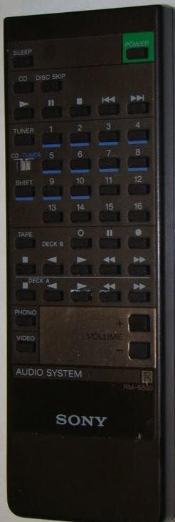 Afstandsbediening Sony rm-s530, Audio, Tv en Foto, Afstandsbedieningen, Origineel, Nieuw, Ophalen of Verzenden