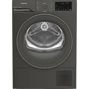 Hotpoint CHD93MGGUK - Warmtepompdroger - 9 kg - 64 dB -, Ophalen of Verzenden, Nieuw, Voorlader, 85 tot 90 cm