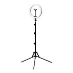 RGB Ringlamp 10 inch met Statief – Schaduwloze LED, Ophalen of Verzenden, Nieuw