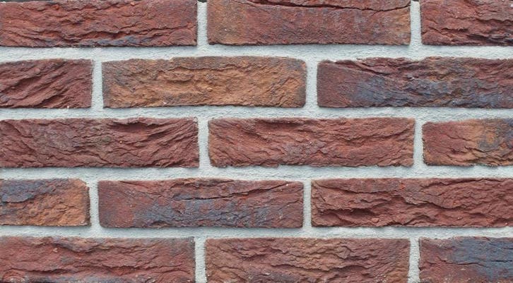 art. 1127 antiek paars blauw handvorm waalformaat, Doe-het-zelf en Verbouw, Metselstenen, Bakstenen, Nieuw