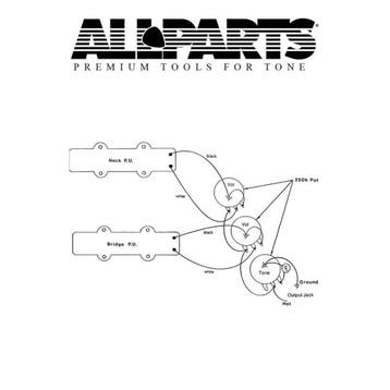 Allparts EP4129000 wiring kit voor Jazz Bass, Ophalen of Verzenden, Nieuw