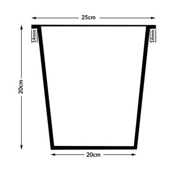 Polyrattan Bloempot Bruin 83x30,5x60cm (Plantenbakken), Verzenden, Nieuw