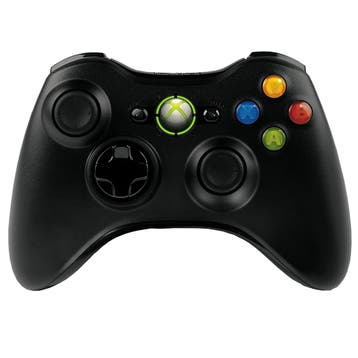 Microsoft Xbox 360 S Controller - Zwart, Spelcomputers en Games, Spelcomputers | Xbox 360, Ophalen of Verzenden, Nieuw