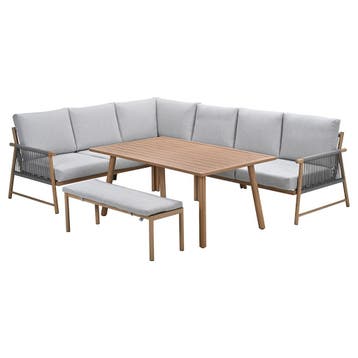 Garden Impressions Hannie lounge dining set 6-delig - light, Verzenden, Nieuw