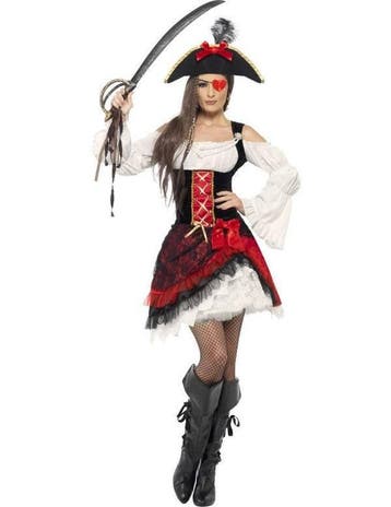 Glamour piratenkostuum vrouw, Ophalen of Verzenden, Nieuw