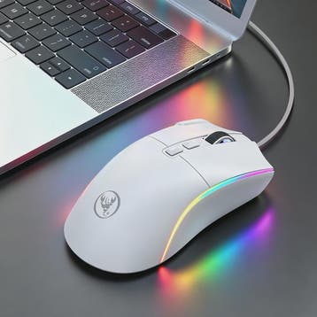 HXSJ X1 Bedrade Gaming Muis: Ergonomisch, RGB Verlichting, 8, Verzenden, Nieuw