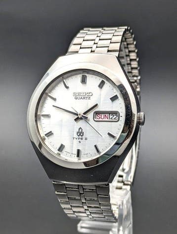 Seiko - Type II - JDM Day-Date - Vertical Stripe Dial -