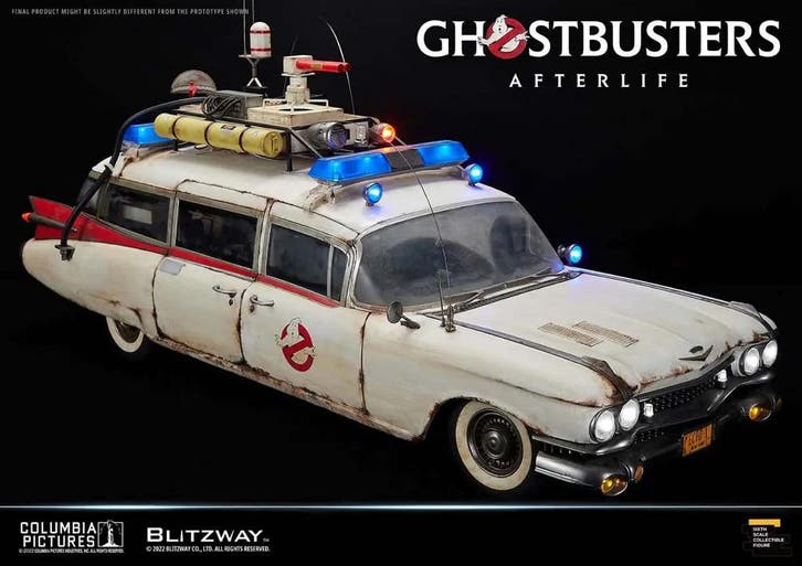 Ghostbusters: Afterlife Vehicle 1/6 ECTO-1 1959 Cadillac..., Verzamelen, Film en Tv, Nieuw, Ophalen of Verzenden