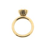 Gouden Bron Jewelry Sprite ring met saffier en diamant;..., Gebruikt, Overige kleuren, Ophalen of Verzenden, Kleiner dan 17