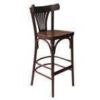 Nieuwe Barstoel Lotte z/a - Noten Vintage/Café, Huis en Inrichting, Barkrukken, Ophalen, Nieuw