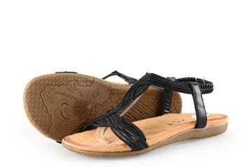 DSTRCT Sandalen in maat 37 Zwart, Verzenden, Zwart, DSTRCT, Sandalen of Muiltjes