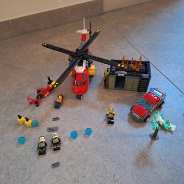 Lego Set - 60108 - City - Brandweer helikopter, Nieuw