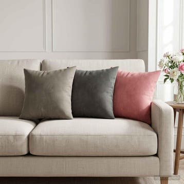 vidaXL Kussensloop 6 pcs HEERLEN Roze 30 x 30 cm Fluweel, Verzenden, Nieuw, Roze