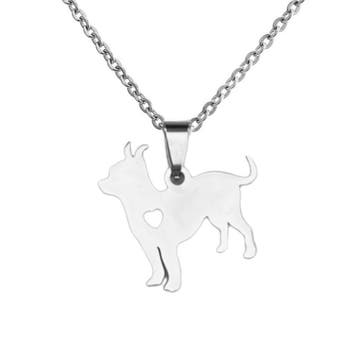 Fako Bijoux - Ketting Met Hanger - Stainless Steel - RVS -, Verzenden, Nieuw